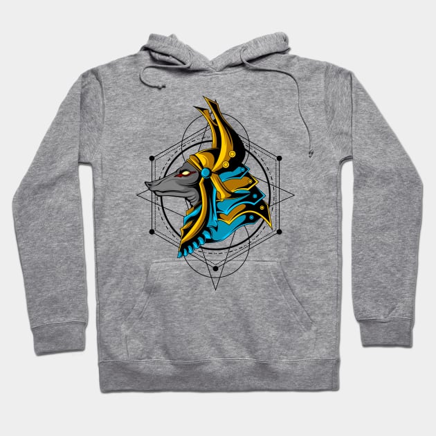 The Great Anubis Hoodie by WorldOfArt